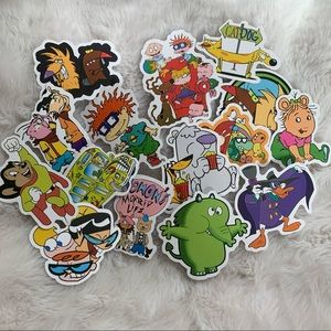 Nostalgic 90s Toons Stickers (set of 10)